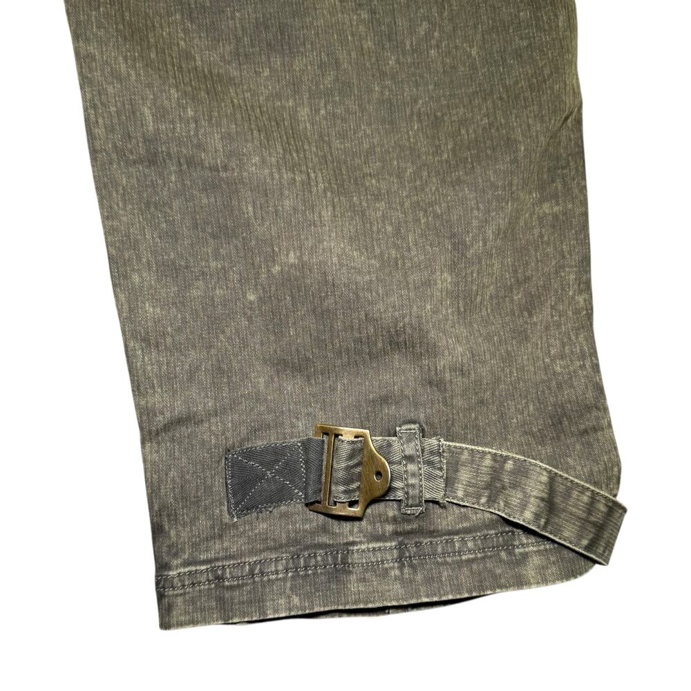 Free People We The Free Utility Cargo Pants Olive Green Acid Wash Medium - Picture 7 of 8